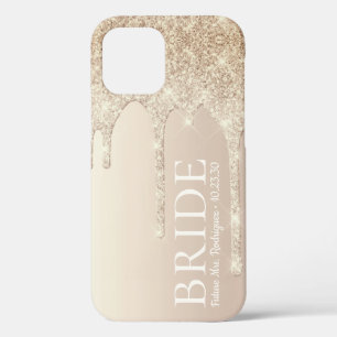Bride Future Frau Gold Glitzer Tropfen Case-Mate iPhone Hülle