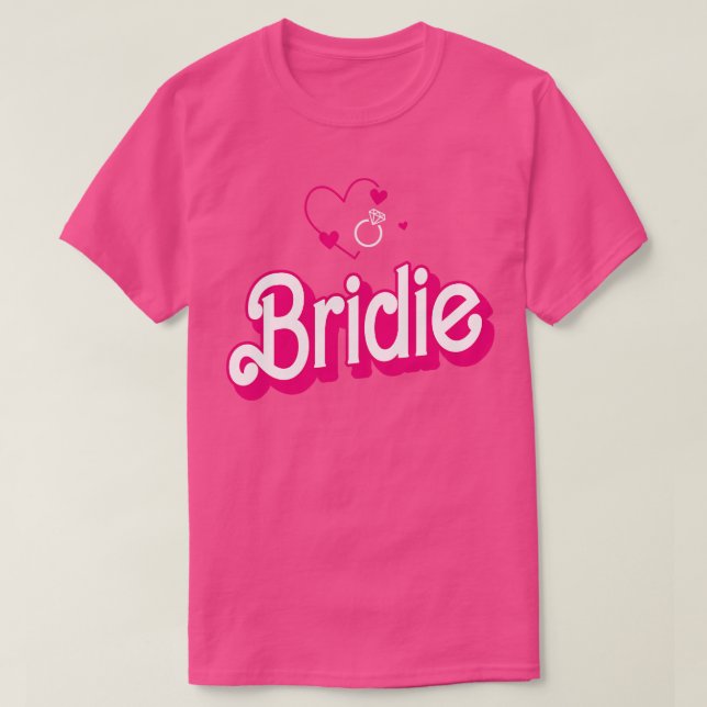 Bride Gift Wedding Announcement Verlobung Funny B T-Shirt (Design vorne)