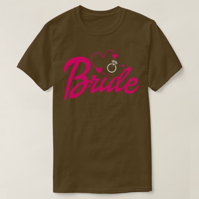 Bride Gift Wedding Announcement Verlobung Funny B T-Shirt (Design vorne)