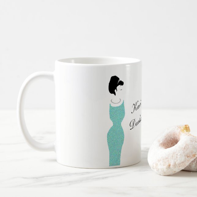 BRIDE Glam & Bling Darling Verlobung Brautparty Kaffeetasse (Mit Donut)
