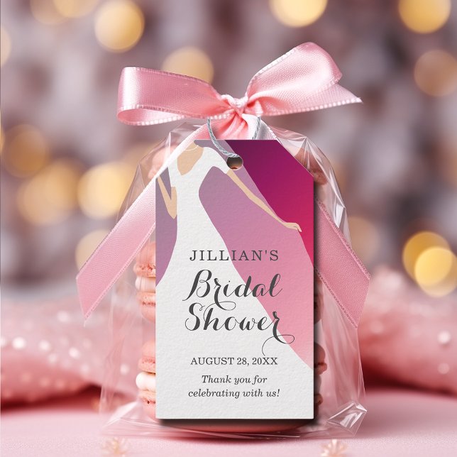 Bride Gown Brautparty Black Cherry Vielen Dank Geschenkanhänger (Von Creator hochgeladen)