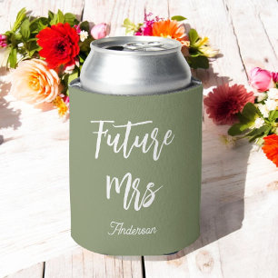 Bride Green White Future Frau Elegant Dosenkühler