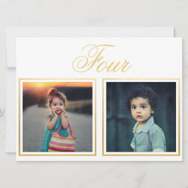 Bride Groom Age Elegante klassische Gold Tischnumm Einladung