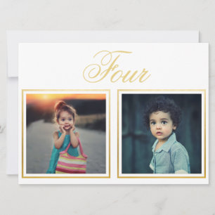 Bride Groom Age Elegante klassische Gold Tischnumm Einladung