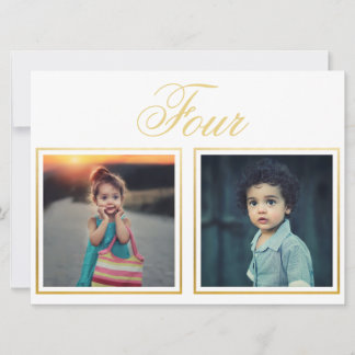 Bride Groom Age Elegante klassische Gold Tischnumm Einladung