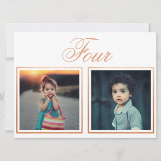 Bride Groom Age Elegante Rose Gold Tischnummer