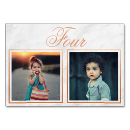 Bride Groom Age Rose Gold Marmor Tischnummer