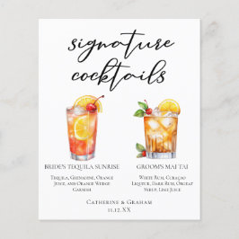 Bride Groom Beach Hochzeitsfeier Unterschrift Cock