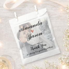 Bride Groom Foto Vielen Dank für Ihre Hochzeitsfei Geschenktütchen