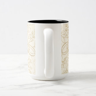 Bride Groom Gift | Watercolor Sage Green Botanical Zweifarbige Tasse