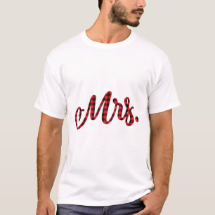 Bride Groom Mr. Mrs. Christmas Matching Coup T-Shirt