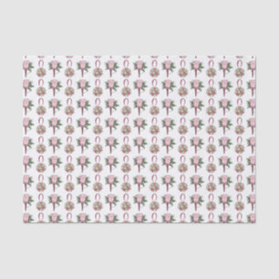 Bride Groom Rosa Blume Blumengeflecht Seidenpapier