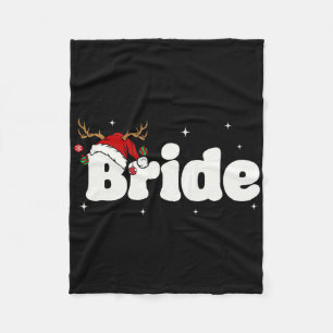 Bride Groom Santa Couples Weihnachtsausstellungen Fleecedecke