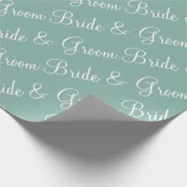 Bride Groom Script Polterabend Geschenkpapier