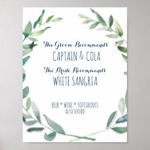 Bride & Groom Signature Drink Poster