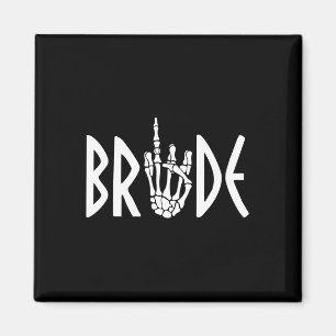 Bride Groom Skeleton Gothic Wedding Verlobung Hal Magnet