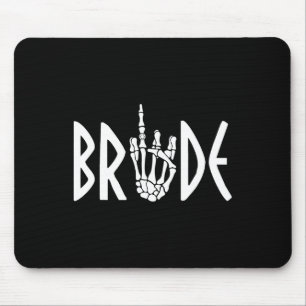 Bride Groom Skeleton Gothic Wedding Verlobung Hal Mousepad