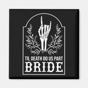Bride Groom Skeleton Hand Paare Matching Wedding Magnet