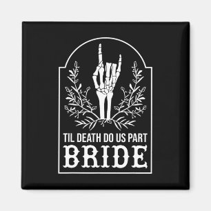 Bride Groom Skeleton Hand Paare Matching Wedding Magnet