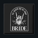 Bride Groom Skeleton Rock Hand Paare Wedding Hal Magnet<br><div class="desc">Bride Groom Skeleton Rock Hand Paare Hochzeit Halloween</div>