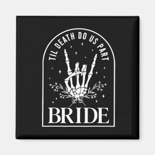 Bride Groom Skeleton Rock Hand Paare Wedding Hal Magnet