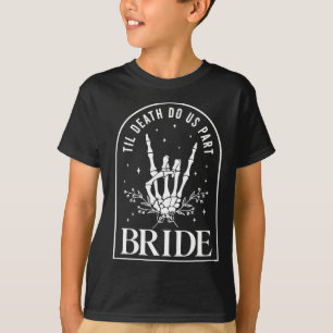 Bride Groom Skeleton Rock Hand Paare Wedding Hal T-Shirt