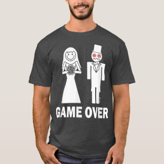 Bride Groom Spiel über die Ehe Funny 77 T-Shirt