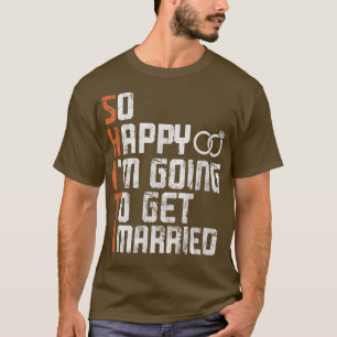 Bride Groom Verheiratet Bachelor Junggeselinnen-Ab T-Shirt