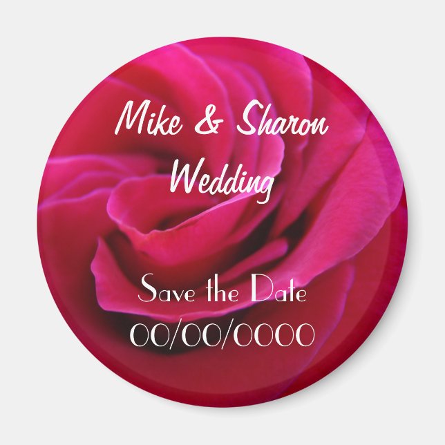 Bride Groom Wedding Magnet Speichern Sie die Datum (Vorne)
