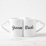 Bride Groom Wedding | Set von 2 Kaffee Tee Tasse<br><div class="desc">.</div>