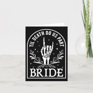 Bride Groom Wedding Verlobung Halloween Couple Ma Karte