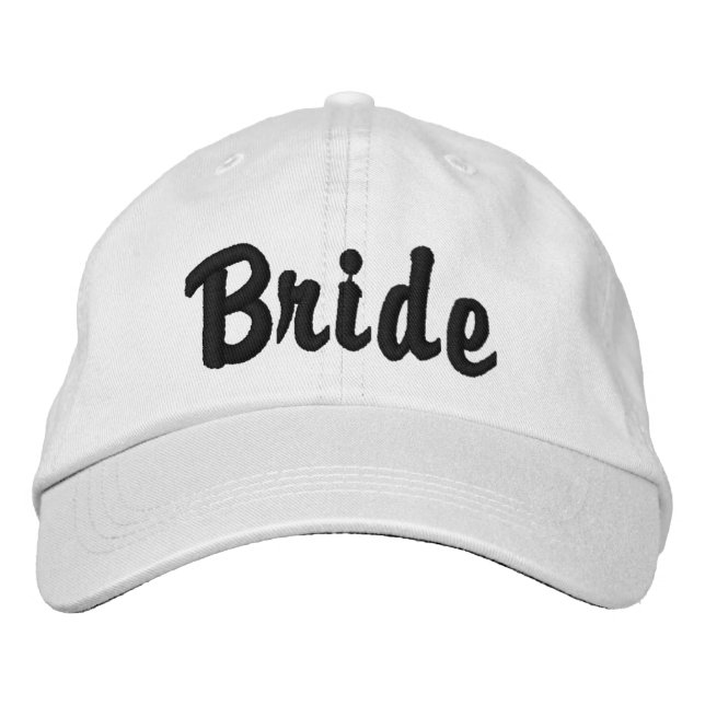 "Bride Hat" Bestickte Baseballkappe (Vorderseite)