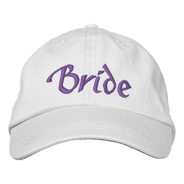 Bride Hat Bestickte Kappe (Vorderseite)