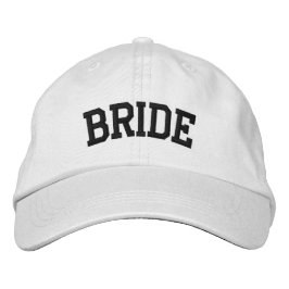 Bride Hat Black Embroidery Bachelorette Hat Bestickte Baseballkappe