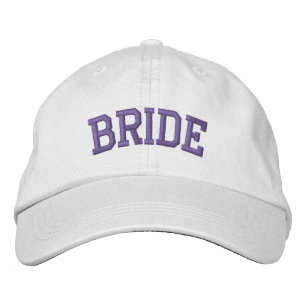 Bride Hat Gray Embroidery Bachelorette Hat Bestickte Baseballkappe