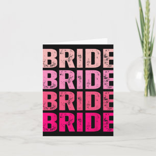 Bride I Do Crew Erreichbarkeit rosa Bachelorette Karte