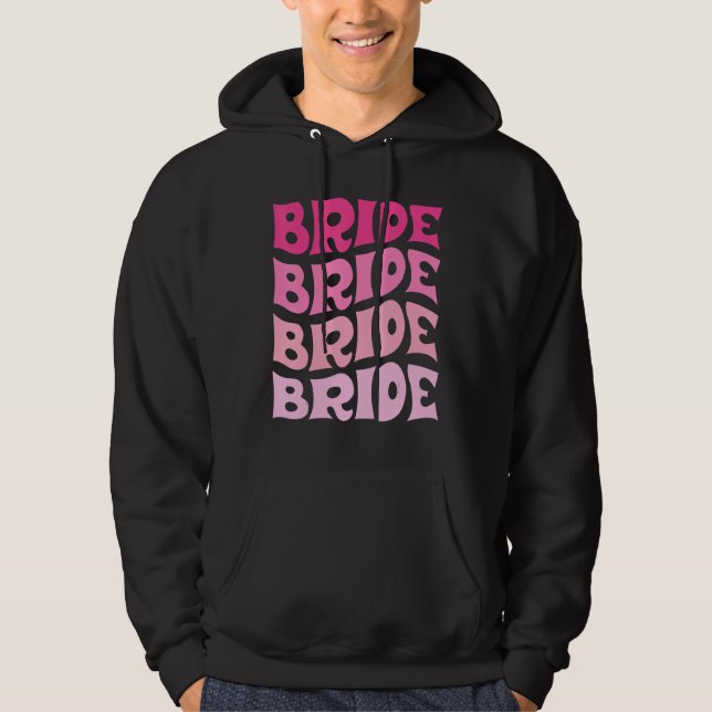 Bride I Do Crew Retro Bachelorette Party Bride Bri Hoodie (Vorderseite)