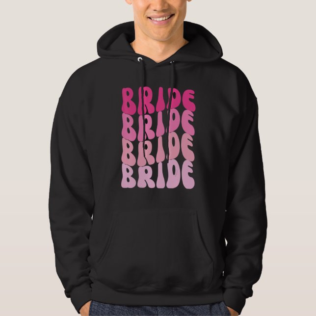 Bride I Do Crew Retro Bachelorette Party Bride Bri Hoodie (Vorderseite)