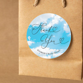 Bride ist auf Cloud 9 Brautparty Favoriten Runder Aufkleber