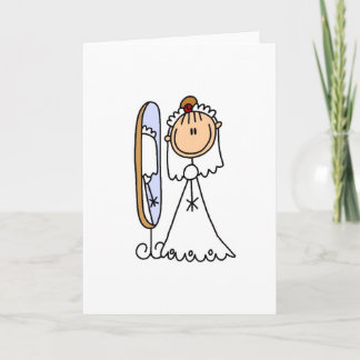 Bride ist bereit für die Hochzeitskarte Karte