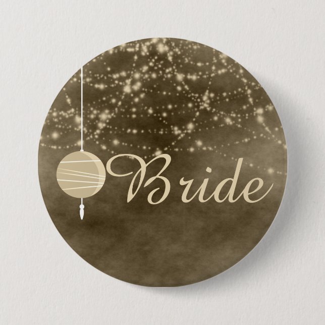 Bride Ivory Lanterns Button (Vorderseite)