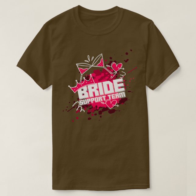 Bride JGA Ehe Party T-Shirt (Design vorne)