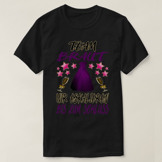 Bride JGA T-Shirt (Design vorne)