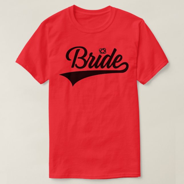 BRIDE Junggeselinnen-Abschied WEDDING BACHELOR T-Shirt (Design vorne)