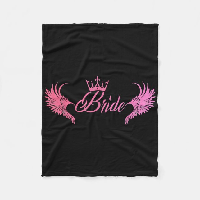 Bride Junggeselinnen-Abschied Wedding Trauzeugin H Fleecedecke (Vorderseite)