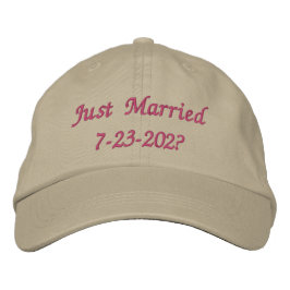 Bride Just Married Bestickte Baseballkappe