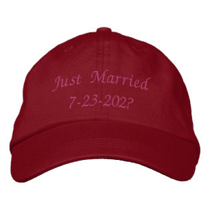 Bride Just Married Bestickte Baseballkappe