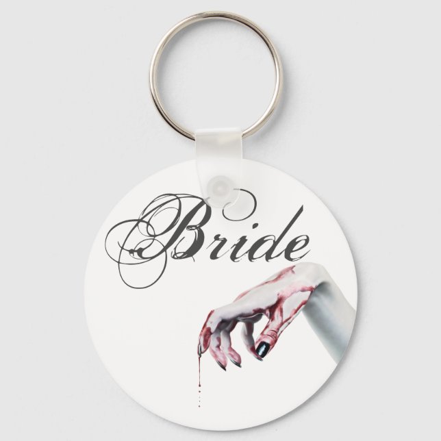 Bride Key Chainzombie Blut Tropfen Vampire Gothic Schlüsselanhänger (Vorderseite)