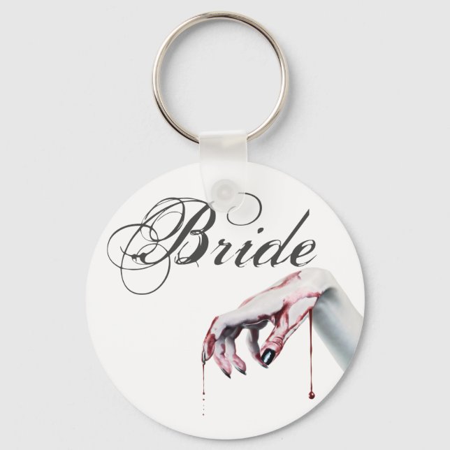 Bride Key Chainzombie Blut Tropfen Vampire Gothic Schlüsselanhänger (Vorderseite)
