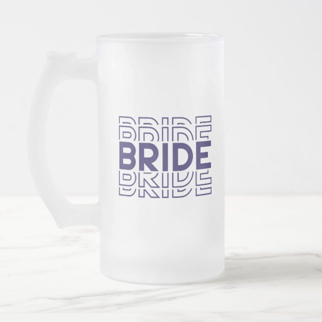 Bride Mattglas Bierglas (Links)